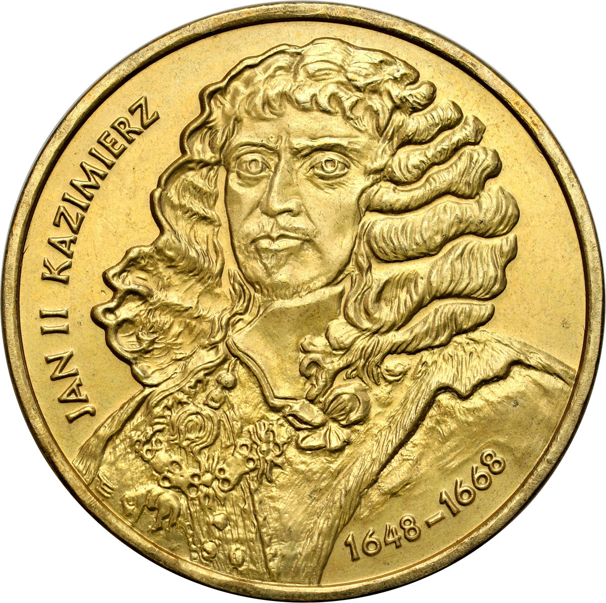 II RP. 2 złote 2000 – Jan II Kazimierz – ODWROTKA